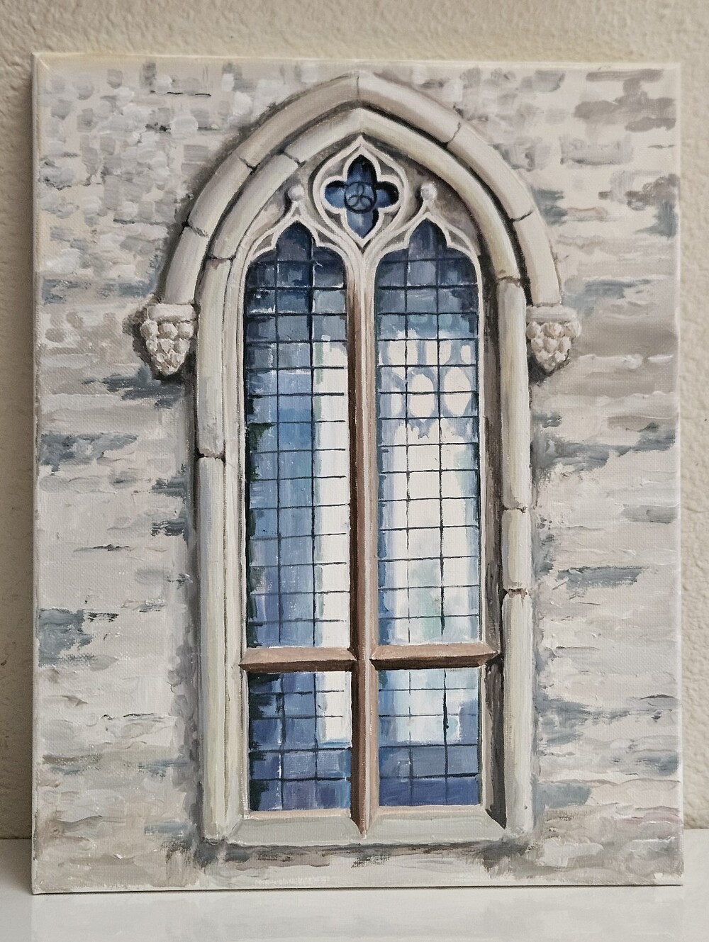 Oil Painting Architecture Detail
